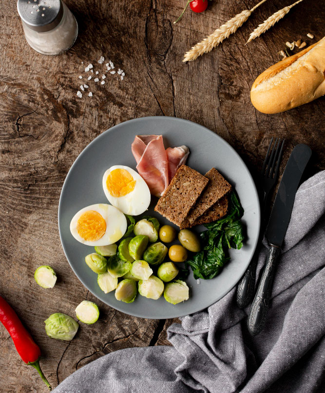 Healthy food and nutrition
